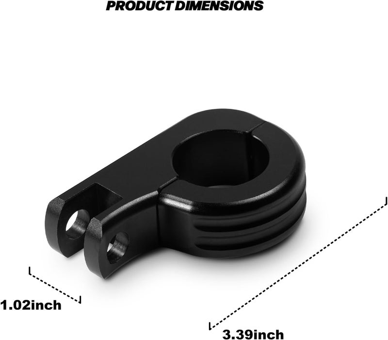 VASTMT Replacements Highway Pegs Mount Kit Foot Peg Mounting Kits Clamps for 1.25" 1-1/4" Engine Guards Fit for Electra Glide Road King Street Glide Sportster Softail Models - Image 3